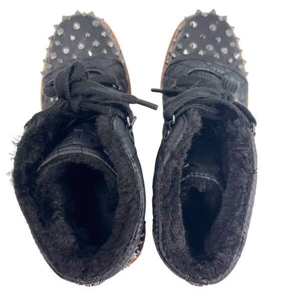 Sam Edelman Bren Leather Studded Combat Boots - Picture 4 of 10